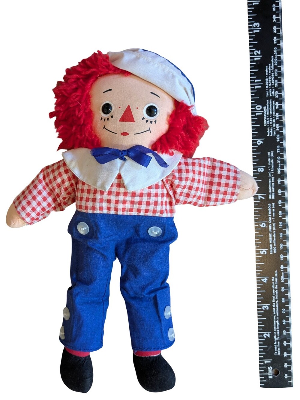 Vintage Knickerbocker Raggedy Andy 12-in Doll Retro Toy